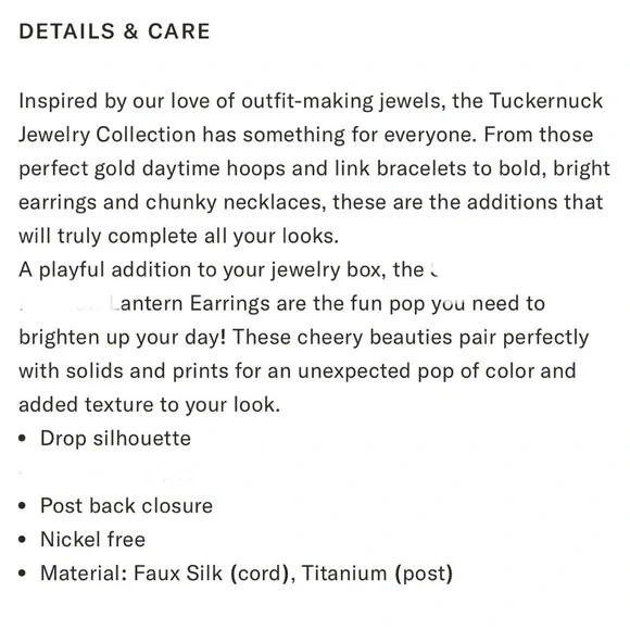 TUCKERNUCK Pearl + Fuchsia Raffia Nelle Drop Lantern Earrings | New - Picture 6 of 6